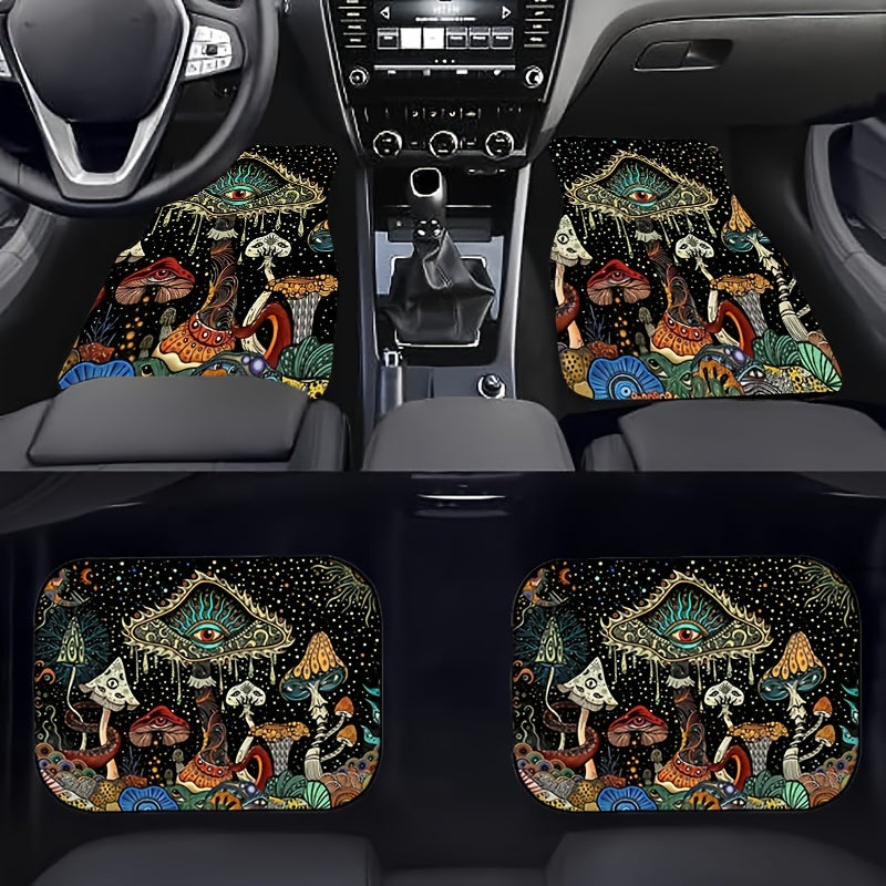 4pcs Car Floor Mats Non-slip Water absorbent Stain resistant Mats