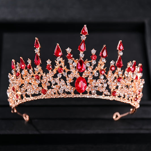 Baroque Vintage Tiara Crown Zircon Rhinestone Hairband