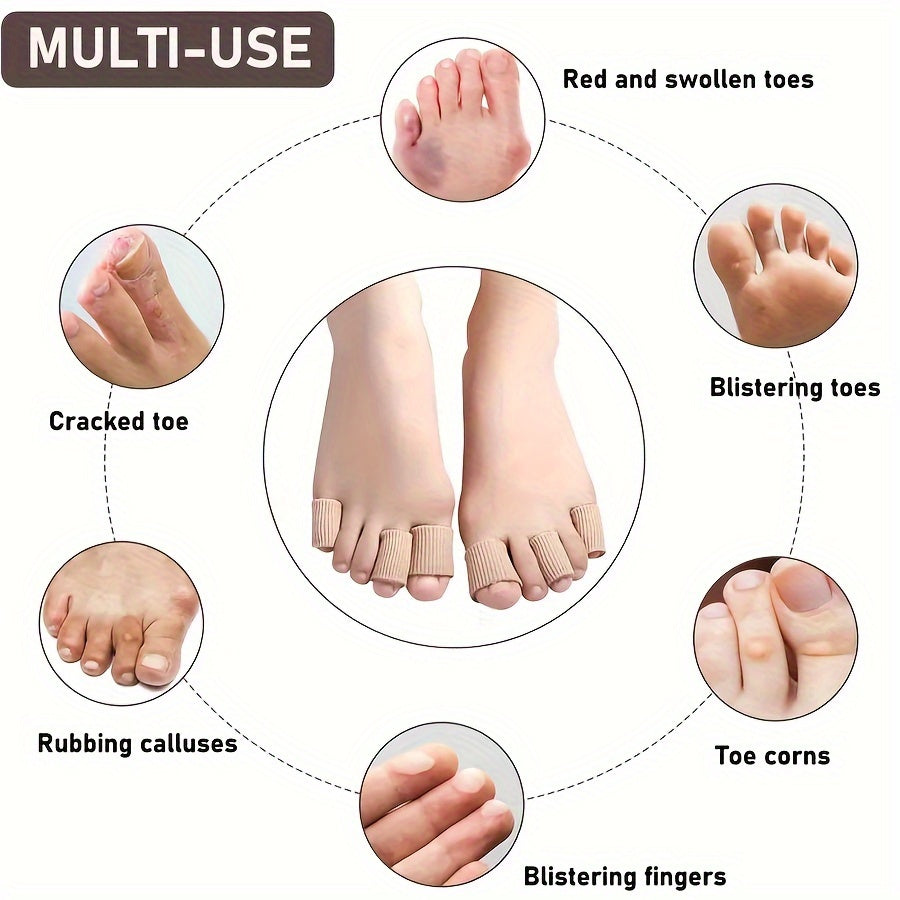 Cuttable Toe Tubes Sleeves Breathable Toe Cushion Sleeves Protection