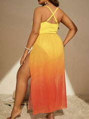  V Neck Tankini Set