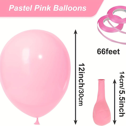 100pcs Light Pink Balloons for Birthday Wedding Baby Shower
