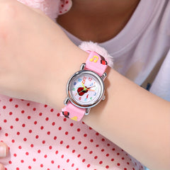 3D Embossed Guitar Pattern Plastic Band Children's Watch