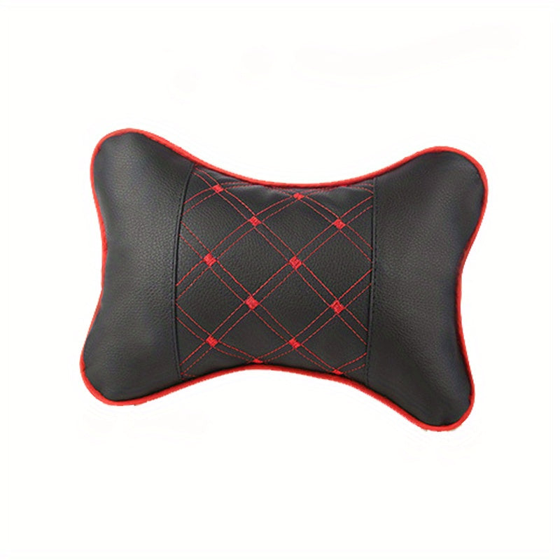Car Seat Neck Protection Pillow Faux Leather Headrests