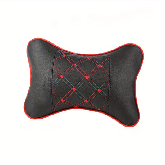 Car Seat Neck Protection Pillow Faux Leather Headrests