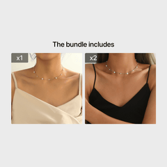 Pearl Chain Necklace Delicate Jewelry Party Decor For Women Girls Gift