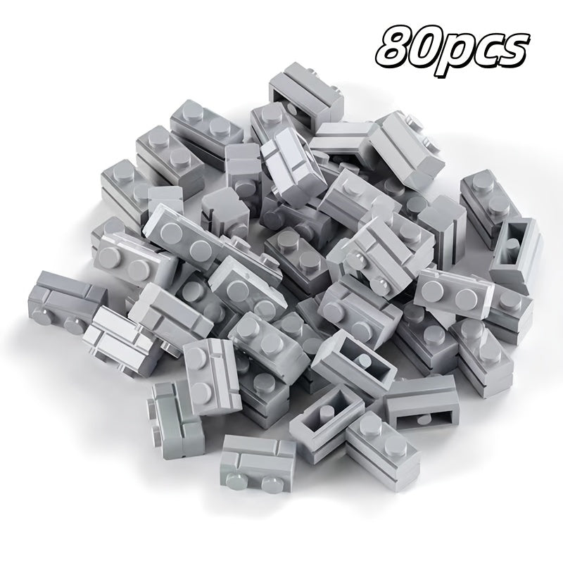 DIY 1x2 Particle Blocks MOC Puzzle Building Blocks Accessories