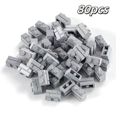 DIY 1x2 Particle Blocks MOC Puzzle Building Blocks Accessories