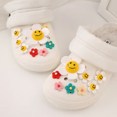 Acrylic Sunflower Shoe Charms Decorations Resin Shoe Accessories Pack