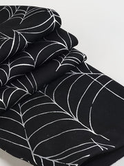  Spider Web Print High Rise Skinny Trousers
