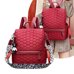 Quilted Anti Theft Large Capacity Preppy Backpack