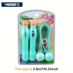 Adjustable Jump Rope with Cordless Ball Mode