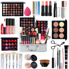Professional Cosmetic Set with Makeup Tool and Case