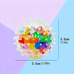 Spiky Squishy Balls Finger Toys - 24pcs Assorted Colors