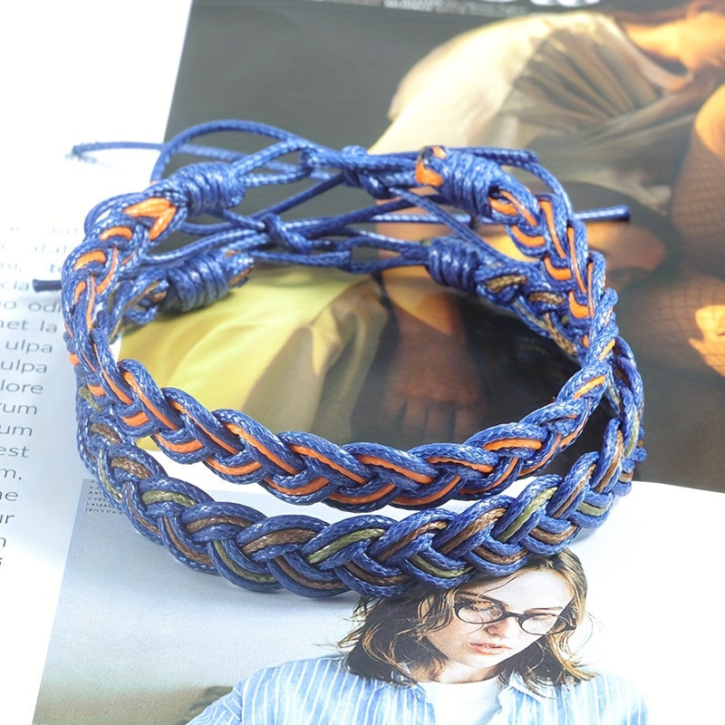 Handwoven Rope Sports Bracelet Bohemian Style Braided Wristband