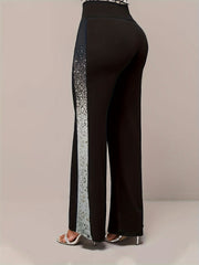 Women's Plus Colorblock Wide Leg Trousers
