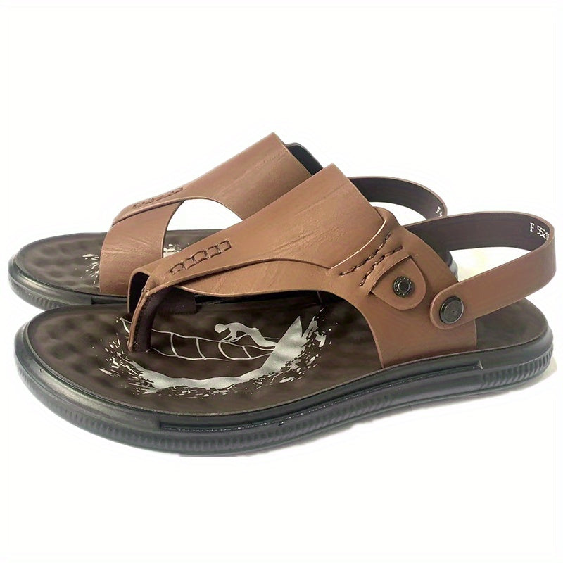 Men's Wear Resistant Non Slip Flip Flops Comfy Thong Sandals