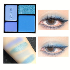 Shimmer Glitter Eyeshadow Palette Cold Tone Matte Pearly Eye Makeup