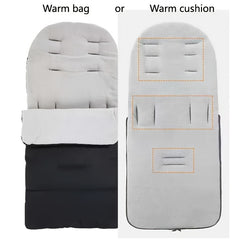 Universal Thickened Stroller Footmuff Windproof Warm Cushion Attachment