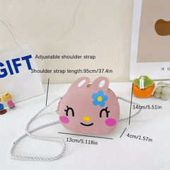 Kids Cartoon Rabbit Crossbody Bag Coin Purse for Girls