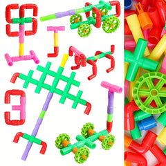 260pcs Water Pipe Building Block Puzzle Toy Set