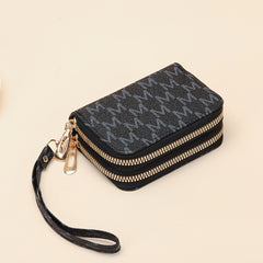 Urban Clutch Wallet with Multiple Card Slots & Double Zip