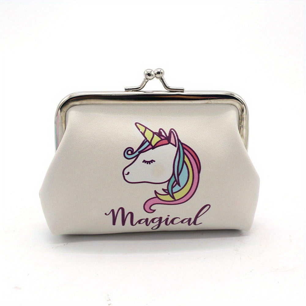 Cartoon Unicorn Coin Purse Bag Animal Pouch Key Bag Birthday Gift