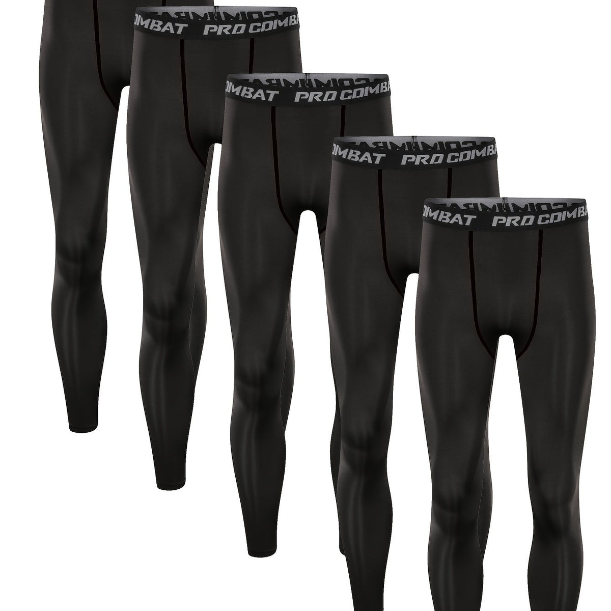 Men's Compression Pants Active High Stretch Trousers For Fitness Workout
