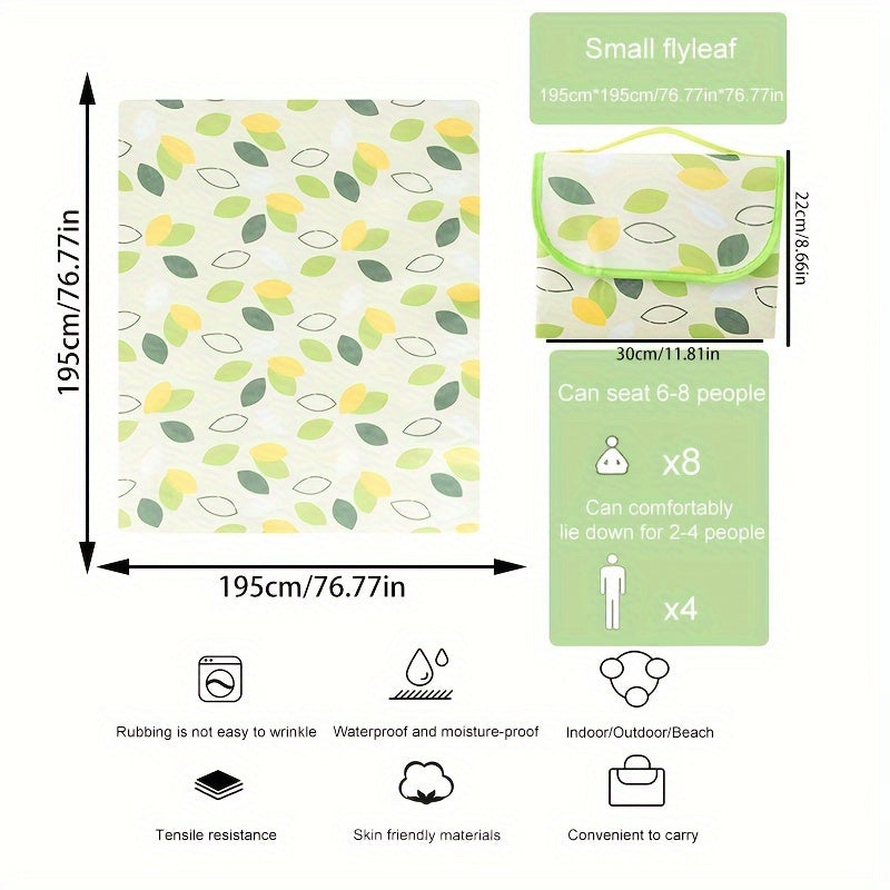 Portable Outdoor Picnic Cloth Folding Oxford Cloth Blanket For Camping