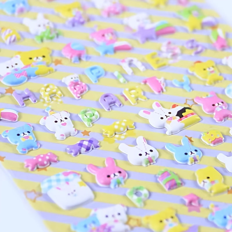 Cartoon Animal Foam Stickers 3D Mobile Phone DIY Decoration