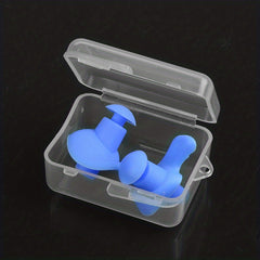 Waterproof Soft Earplugs 1 Pair Silicone Portable Ear Plugs