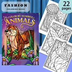 Animal Coloring Book Deluxe Edition with 22 Pages - Suitable for Adults