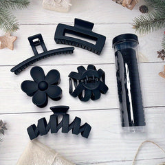 Matte Solid Hair Claw Clip Non Slip Strong Hold Grip Hair Jaw Clip