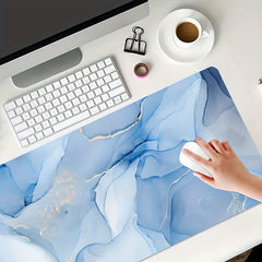 Golden Marble Texture Desk Mat Large Mouse Pad Set