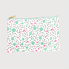 DIY Canvas Cosmetic Bag Zipper Makeup Pouch Travel Coin Purse