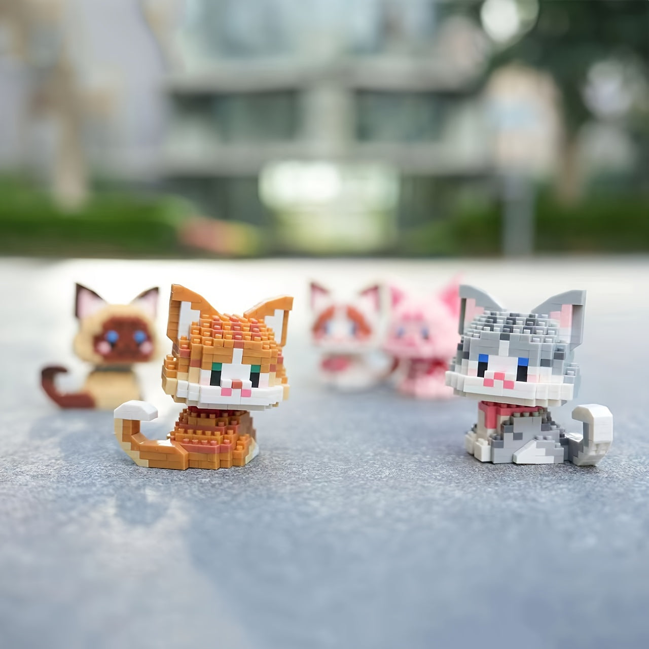 Building Blocks Cat Pet Series - Small Particle Building Blocks Creative Gift