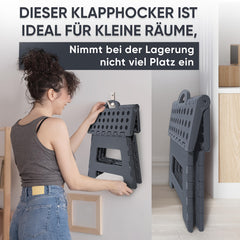 Portable Plastic Folding Stool Chair