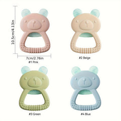 Bear Teether Children's Silicone Chew Toy Baby Soothing Toy