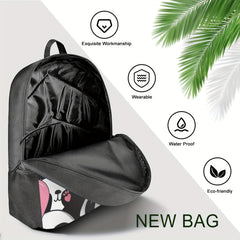 18 cm Graphic Print Bookbags - Lightweight Schoolbags for High School