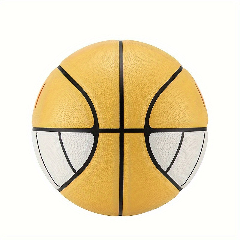 Yellow Smile No 7 Basketball For Indoor And Outdoor Competition
