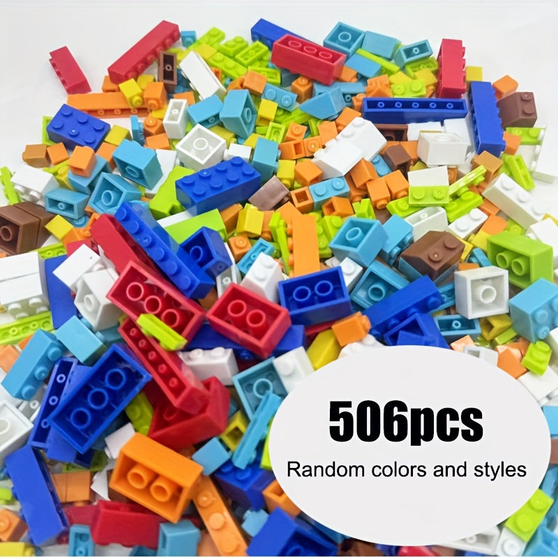 506pcs Colorful ABS Building Blocks for Creative Play & Education