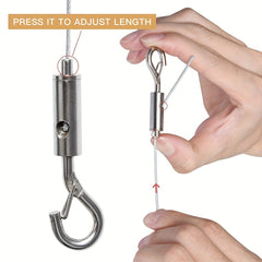 Adjustable Stainless Steel Picture Hanging Wire Kit 6.5ft
