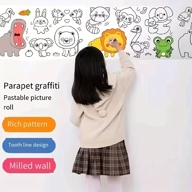 Graffiti Paper Roll for Kids Painting
