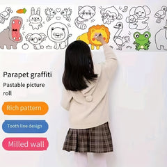 Graffiti Paper Roll for Kids Painting