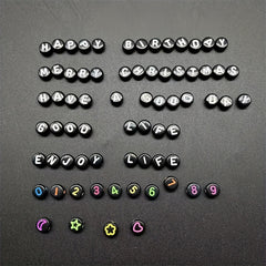 Acrylic Letter Beads 1120pcs Set DIY Bracelet Jewelry Beading