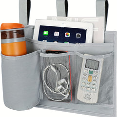 Bedside Caddy Hanging Storage Organizer for Beds - Remote Phone Holder