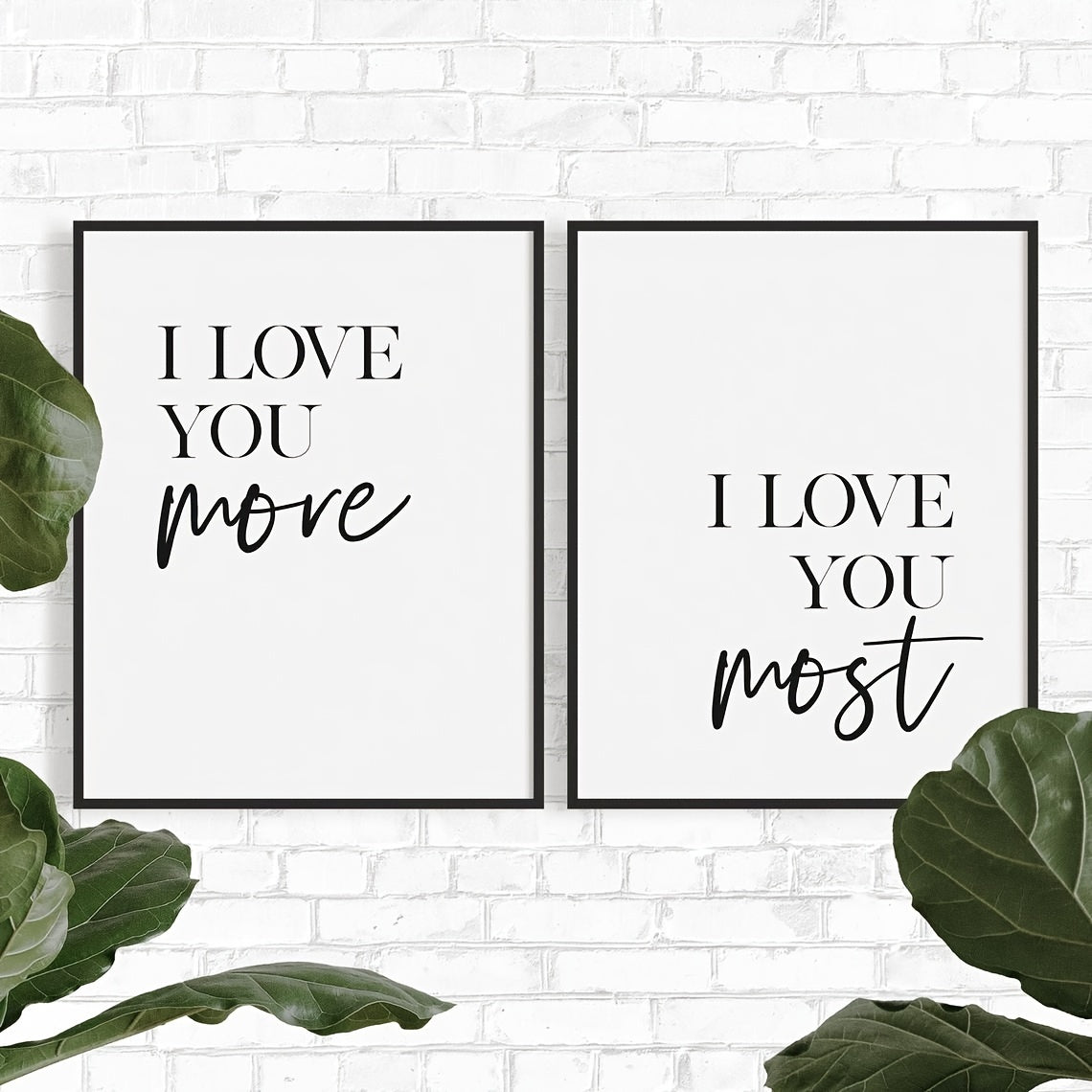 2pcs Modern Bedroom Posters for a Relaxing Space