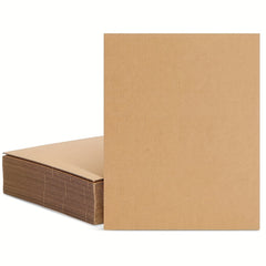 10pcs A4 Corrugated Cardboard Flat Card Paper Inserts For Crafts