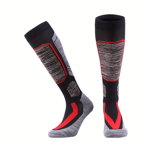 2 Pairs Winter Thermal Ski Socks Cycling Soccer Socks Knee Haig Warm Socks