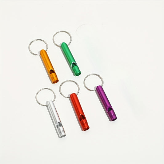 5pcs Outdoor Aluminum Alloy Whistle Survival Rescue Fire Training Small Whistle