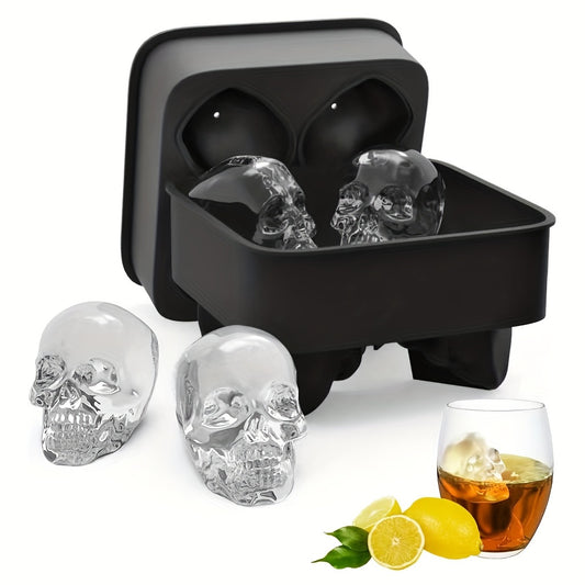 Skull Ice Cube Mold Tray for Whiskey Drinkers Bartenders